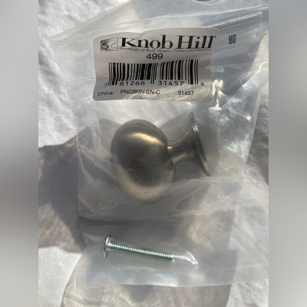13 New “Knob Hill” stainless steel knobs for drawer or cabinet